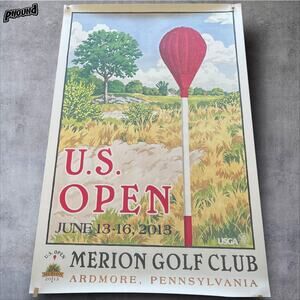 2013 U.S. Open Merion Golf Club Poster Ardmore PA USGA Wybranski Art Print 24x36
